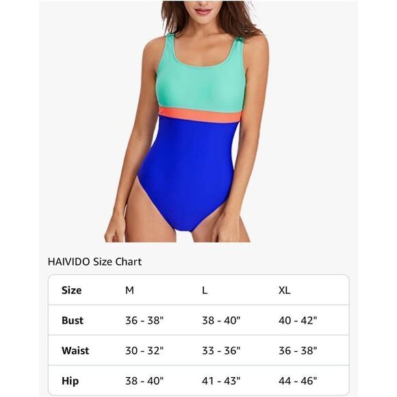 NEW HAIVIDO 1 Pc Swimsuit Bathing Suit Small - Picture 4 of 6